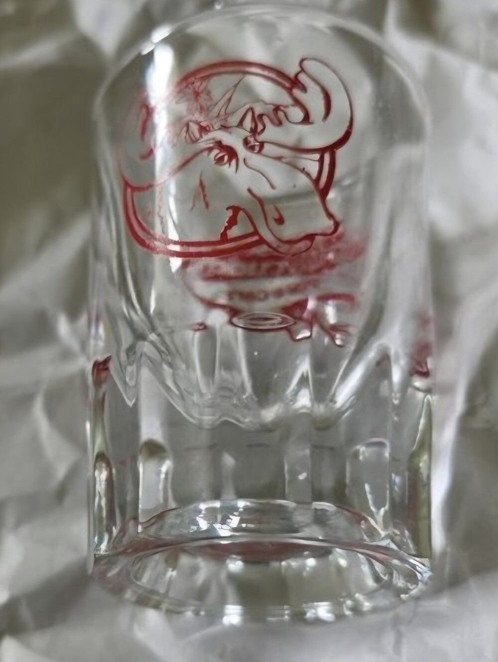 Moose McGillycuddys Hawaii Pub Cafe Vintage Shot Glass Red Collectible Retro